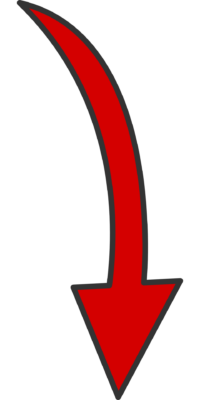 curved down arrow clipart